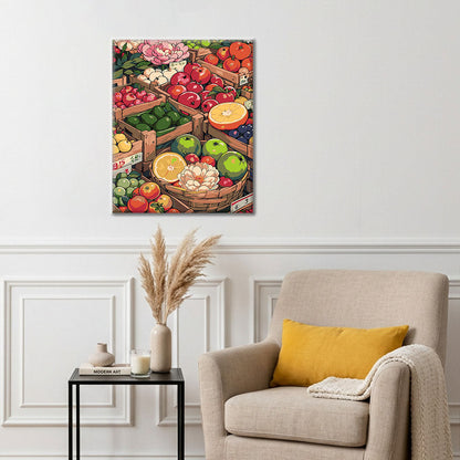 Marché de Sunny Street I - Peinture par numéros