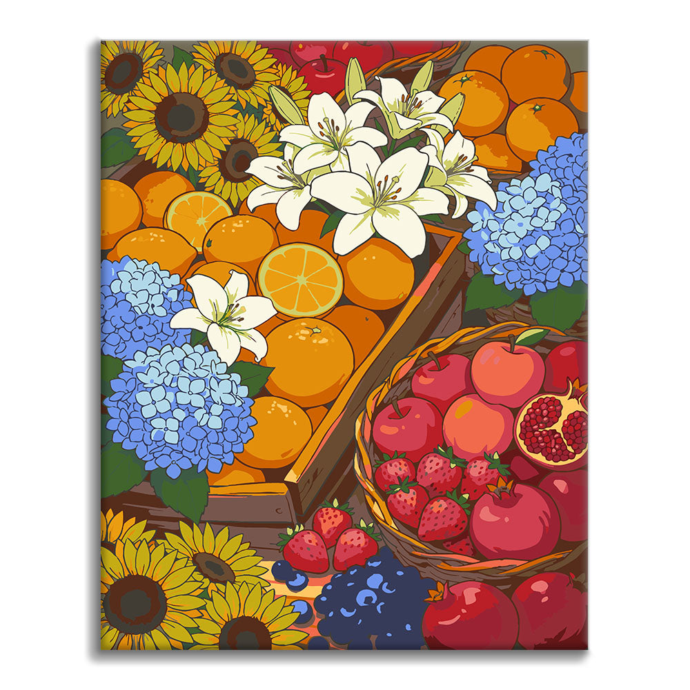 Marché de Sunny Street II - Peinture par numéros