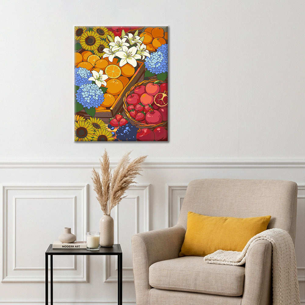 Marché de Sunny Street II - Peinture par numéros