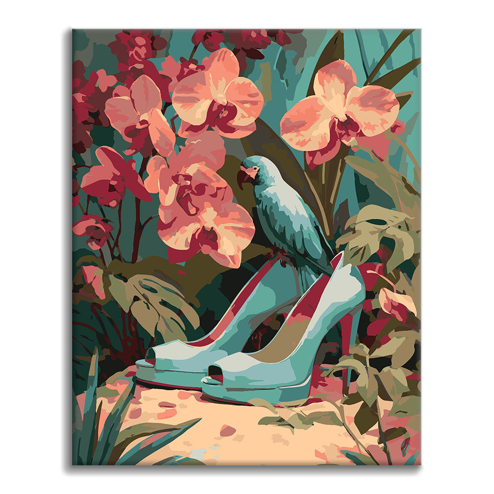 Les talons hauts bleus - Peinture par numéros