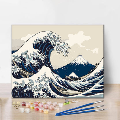 Vagues et bateaux - Peinture par numéros