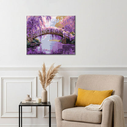 Tranquillité de la glycine - Peinture par numéros