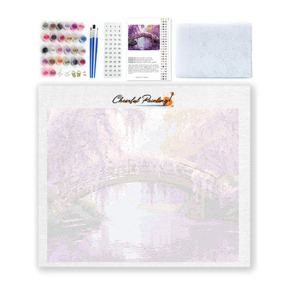 Tranquillité de la glycine - Peinture par numéros