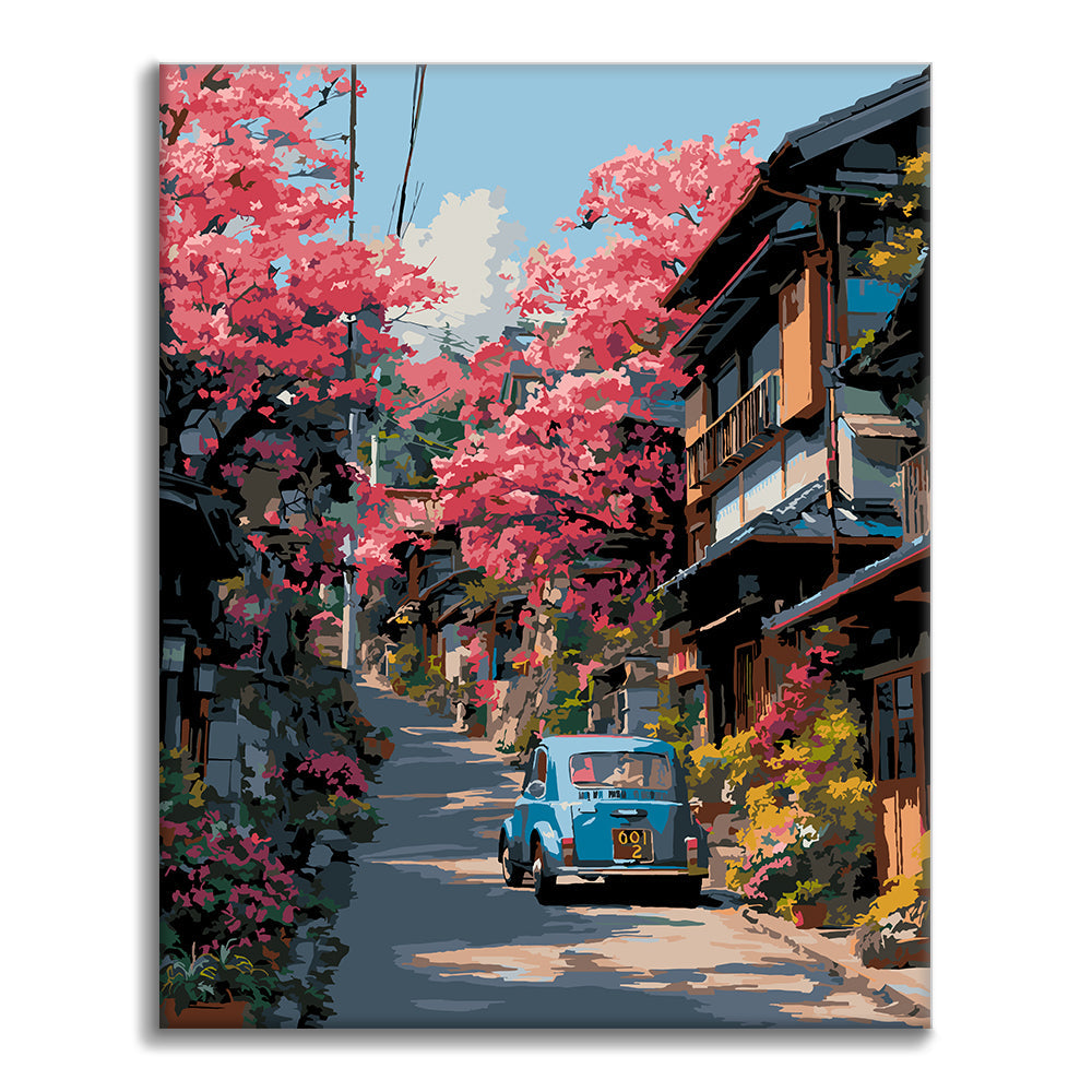 Voiture de Blossom Street - Peinture par numéros