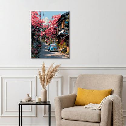 Voiture de Blossom Street - Peinture par numéros