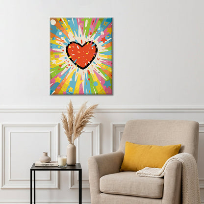 Explosion d'amour cosmique - Peinture par numéros