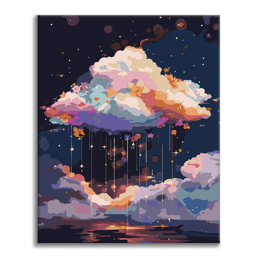 Rêve floral galactique - Peinture par numéros