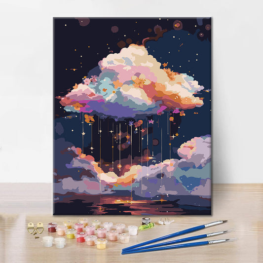 Rêve floral galactique - Peinture par numéros