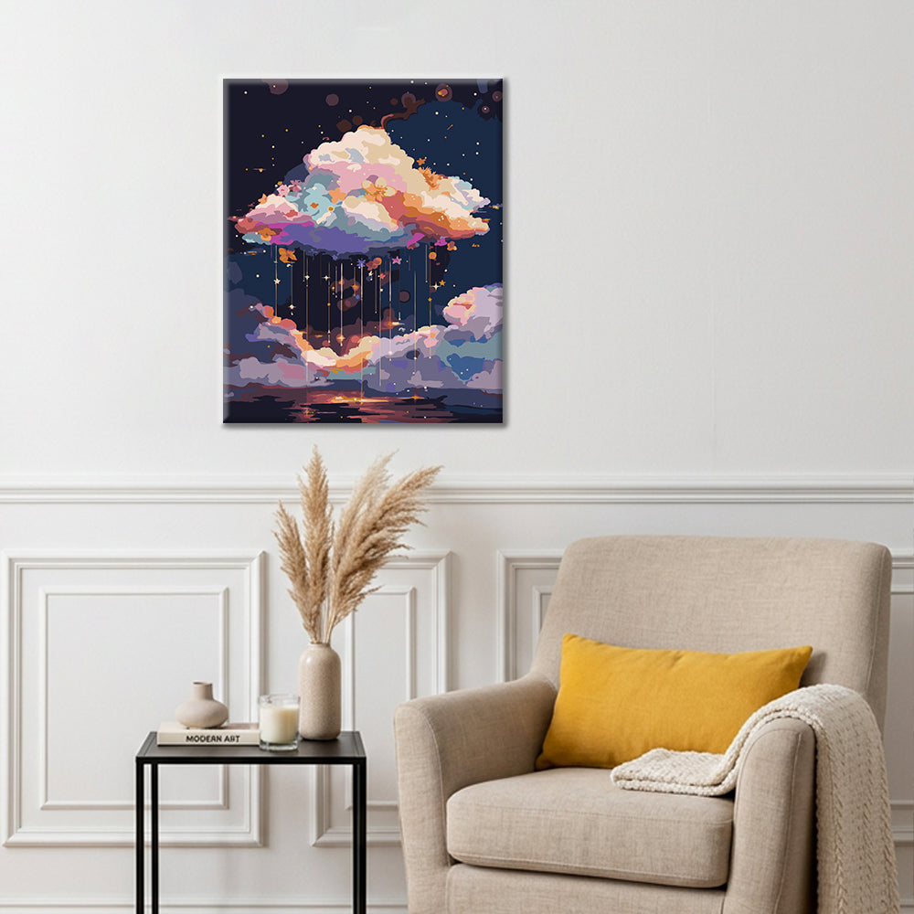 Rêve floral galactique - Peinture par numéros