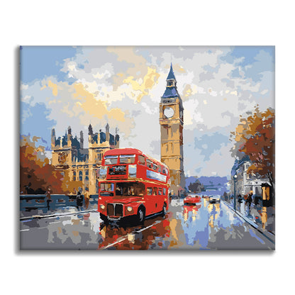 Circuit rouge de Londres - Peinture par numéros