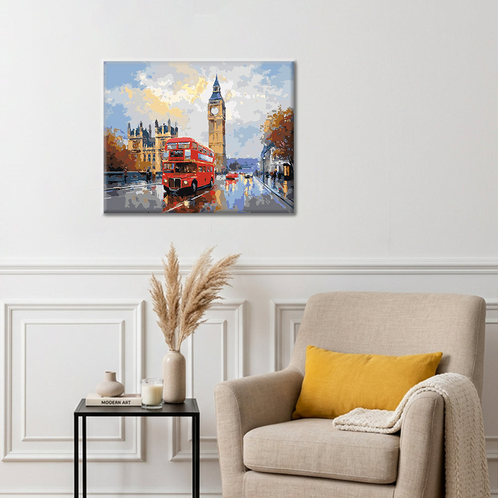 Circuit rouge de Londres - Peinture par numéros
