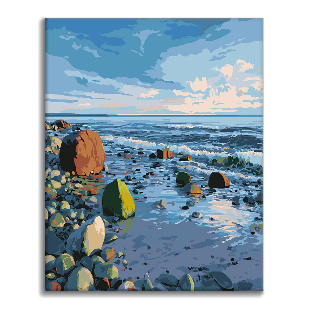 Côte rocheuse - Peinture par numéros