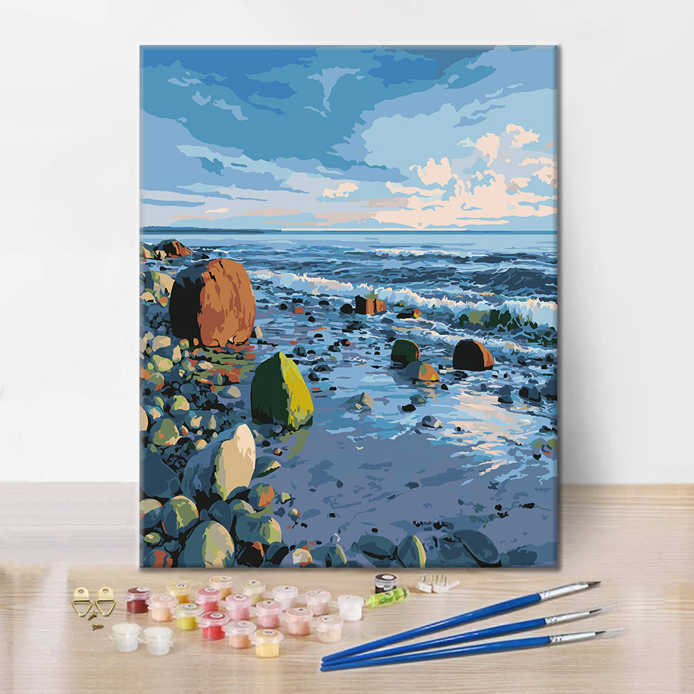 Côte rocheuse - Peinture par numéros