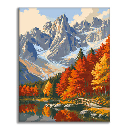 Reflet d’automne – Peinture par numéros