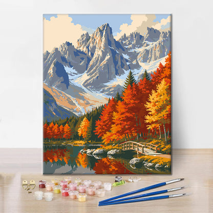 Reflet d’automne – Peinture par numéros