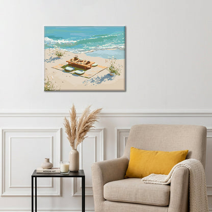 Thé au bord de la mer – Peinture par numéros
