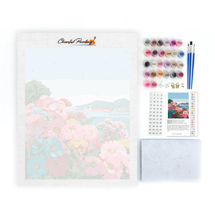 Fleurs du littoral – Peinture par numéros