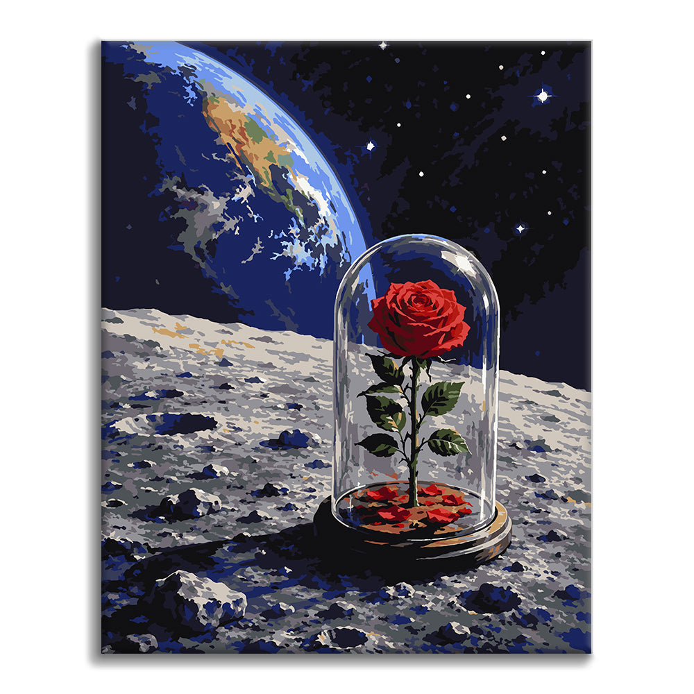 Rose cosmique – Peinture par numéros