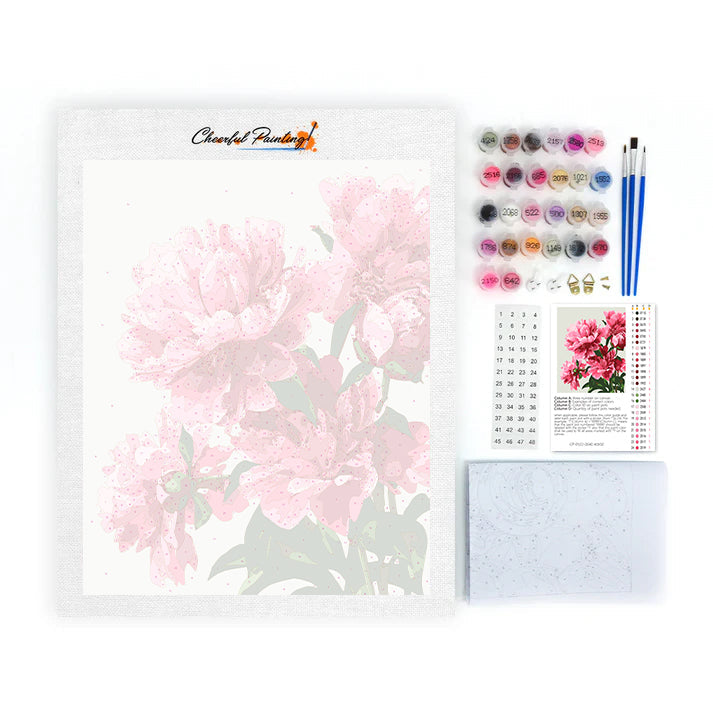 Pivoines exquises – Peinture par numéros