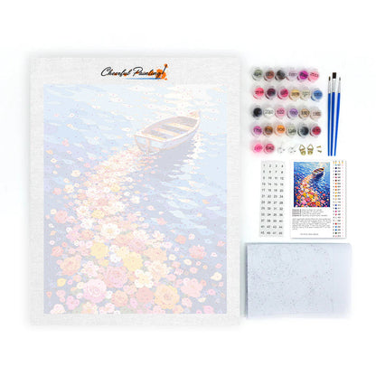 Voyage dans un champ de fleurs – Peinture par numéros