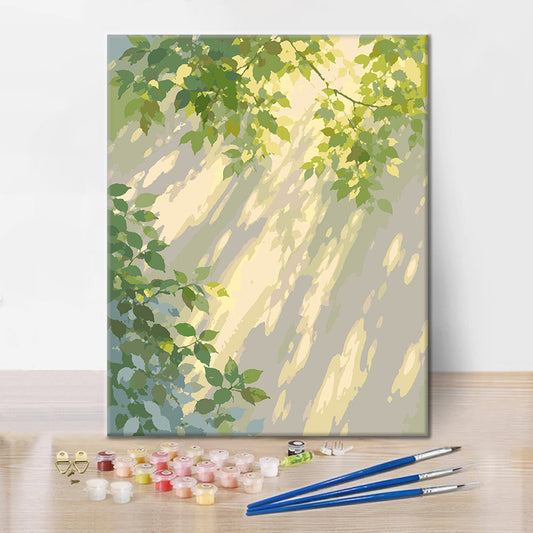 Lumière de la forêt – Peinture par numéros