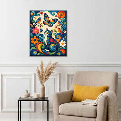 Chat du jardin – Peinture par numéros