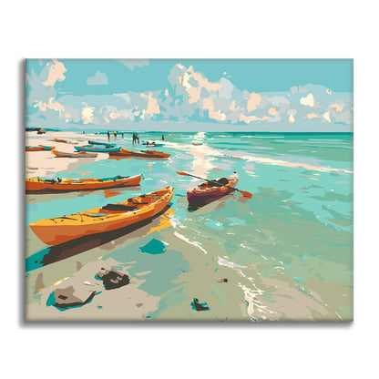 Sérénité en kayak – Peinture par numéros