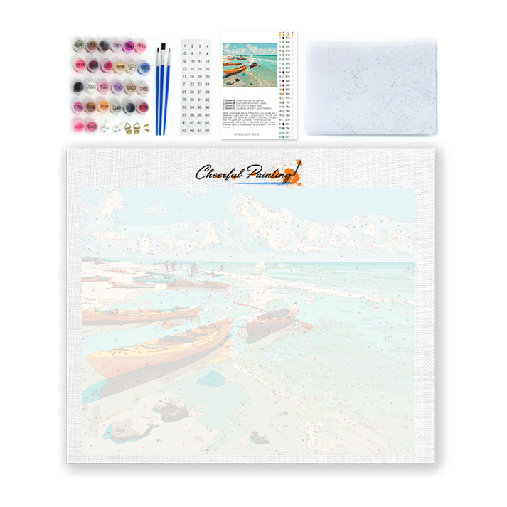 Sérénité en kayak – Peinture par numéros