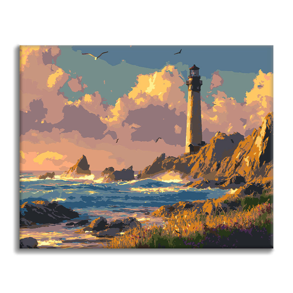 Lueur du phare – Peinture par numéros