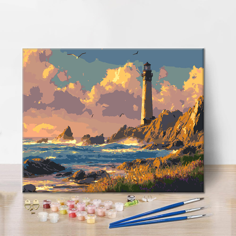 Lueur du phare – Peinture par numéros