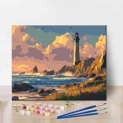 Lueur du phare – Peinture par numéros