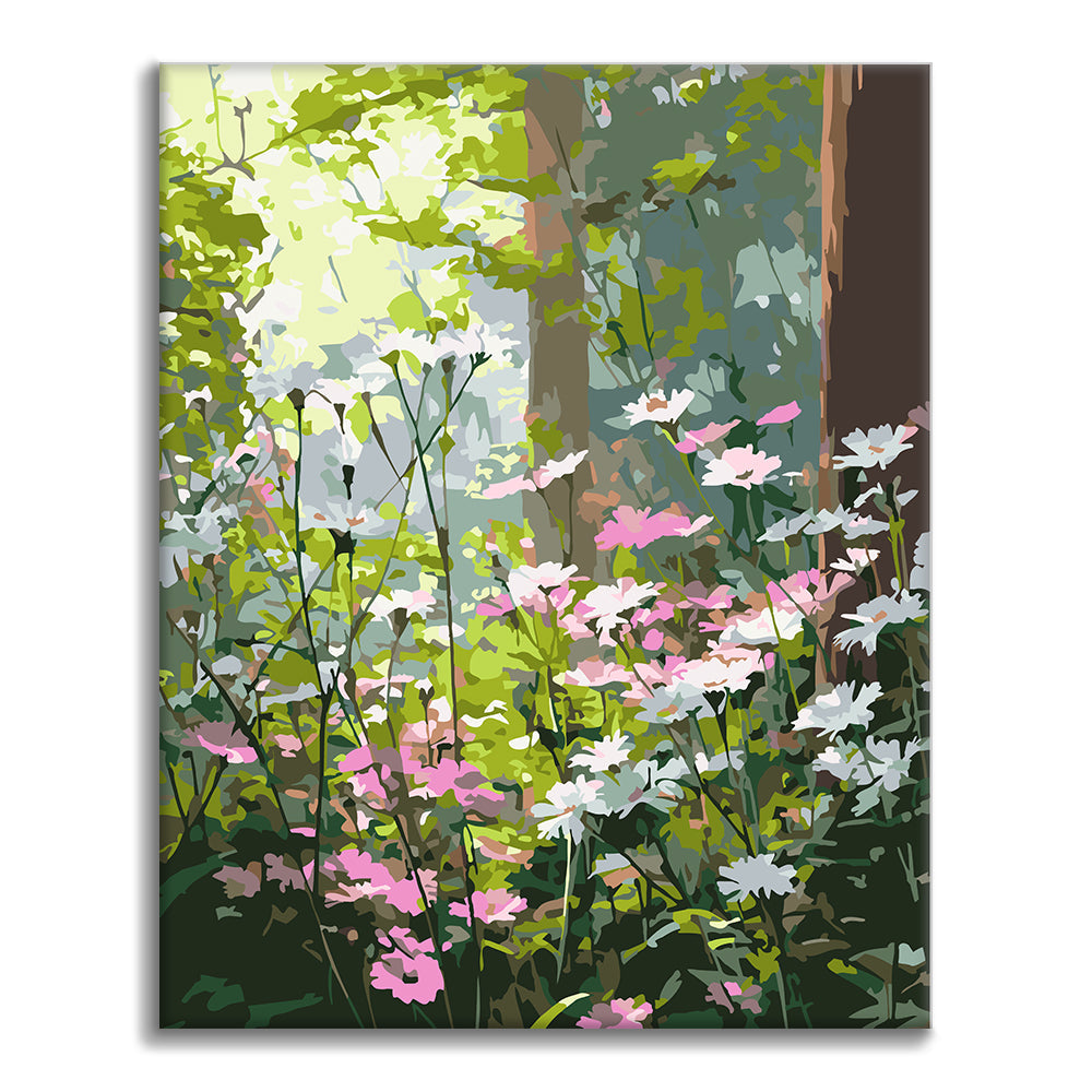 Fleurs sauvages du matin – Peinture par numéros