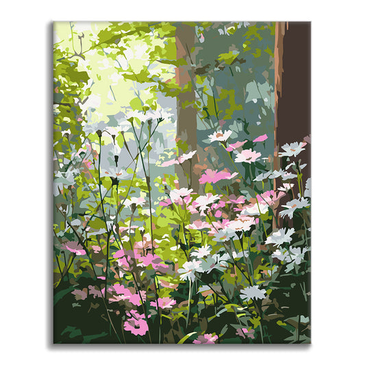 Fleurs sauvages du matin – Peinture par numéros