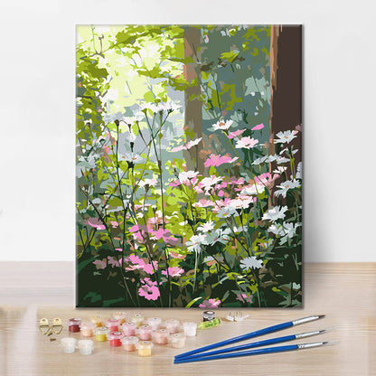 Fleurs sauvages du matin – Peinture par numéros