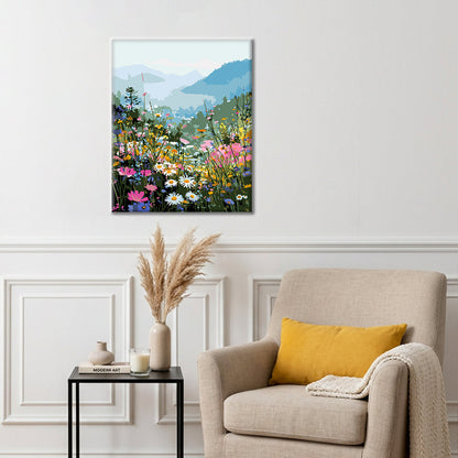 Floraison en montagne – Peinture par numéros