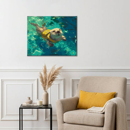 Baignade joyeuse – Peinture par numéros