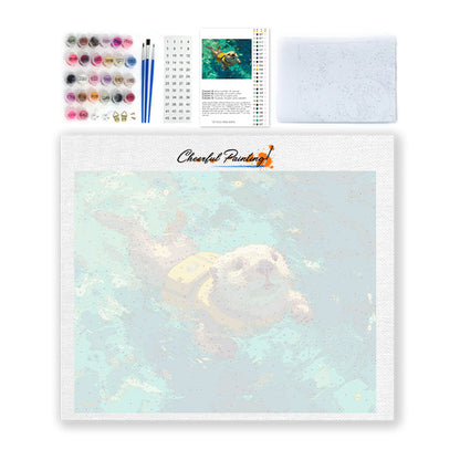 Baignade joyeuse – Peinture par numéros
