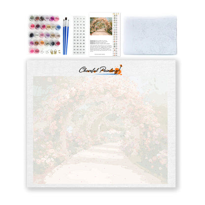Arche de roses – Peinture par numéros