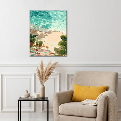 Oasis au bord de mer – Peinture par numéros
