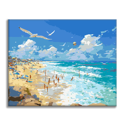 Sérénité au bord de mer – Peinture par numéros