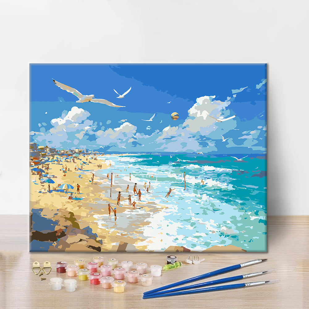 Sérénité au bord de mer – Peinture par numéros