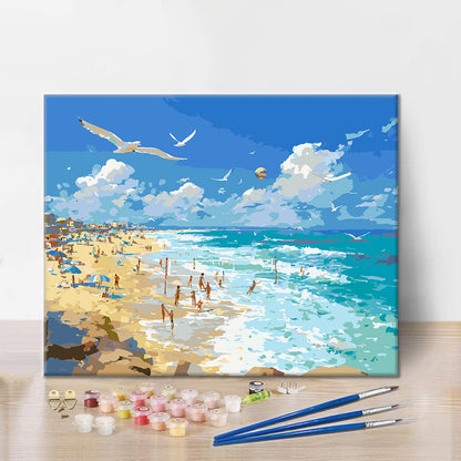 Sérénité au bord de mer – Peinture par numéros