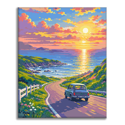 Escapade au bord de mer – Peinture par numéros