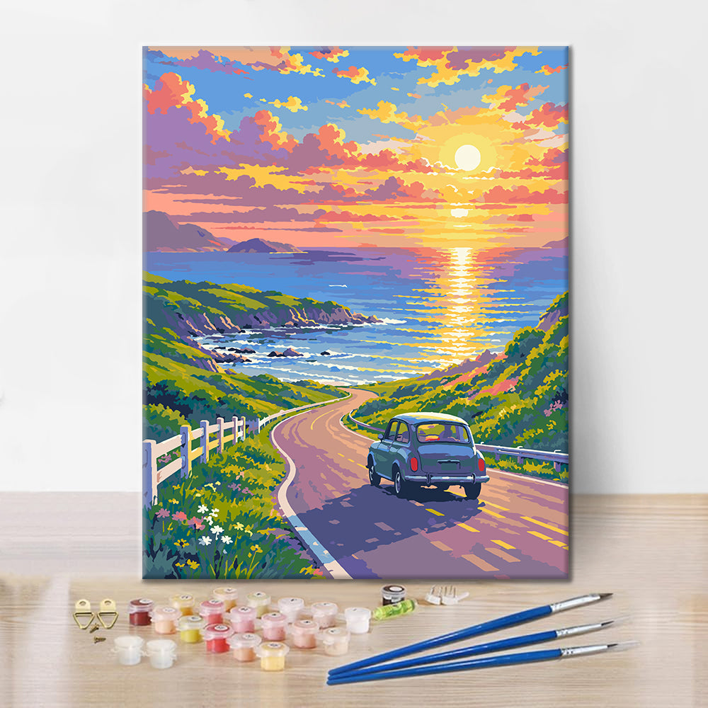 Escapade au bord de mer – Peinture par numéros