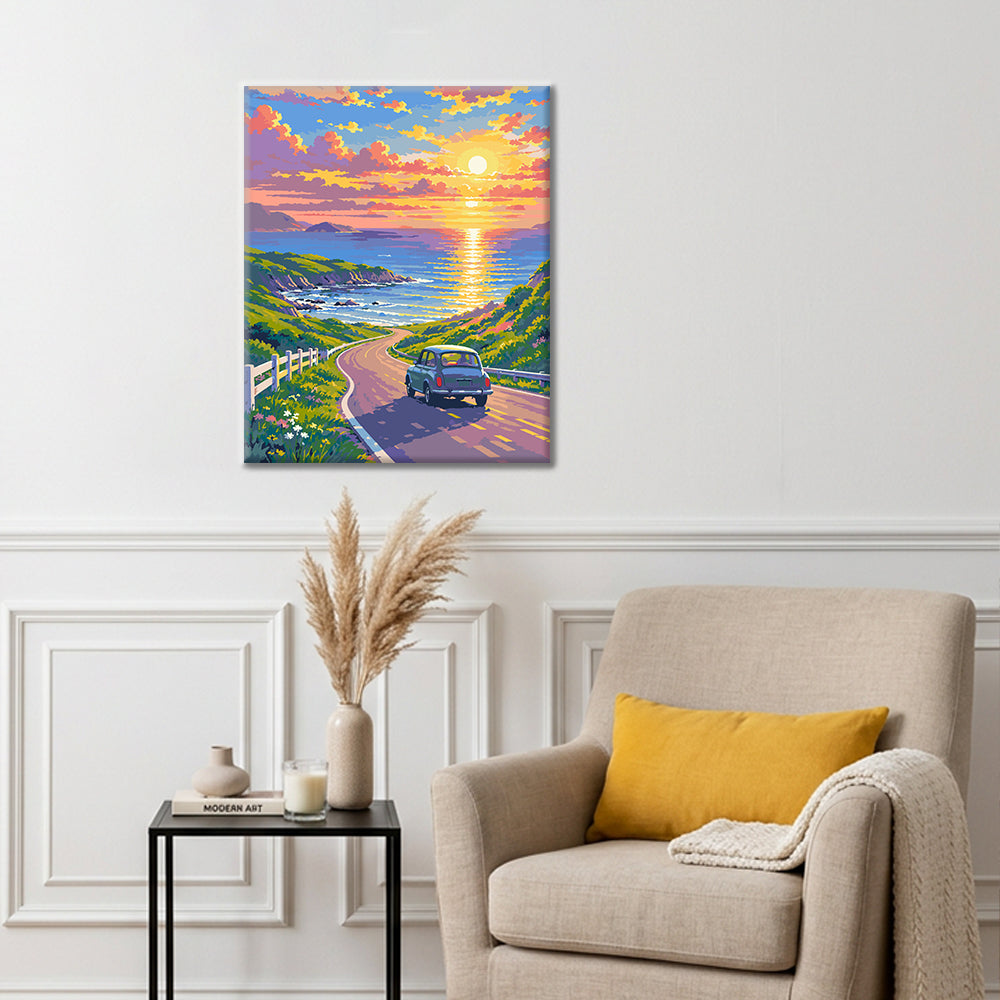Escapade au bord de mer – Peinture par numéros