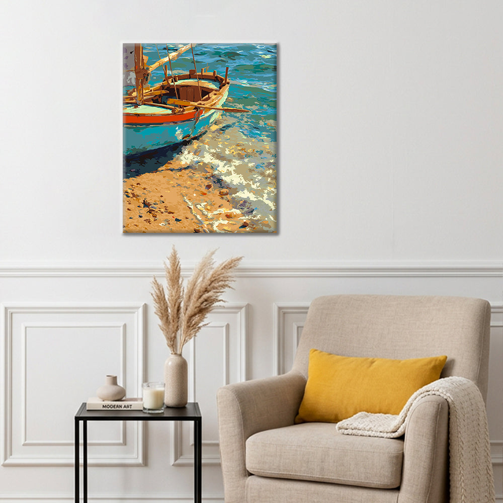 Calme du rivage – Peinture par numéros