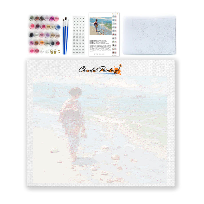 Promenade au rivage – Peinture par numéros