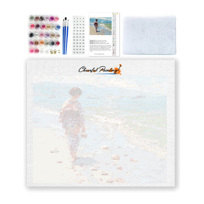 Promenade au rivage – Peinture par numéros