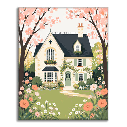 Cottage de printemps – Peinture par numéros