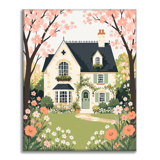 Cottage de printemps – Peinture par numéros